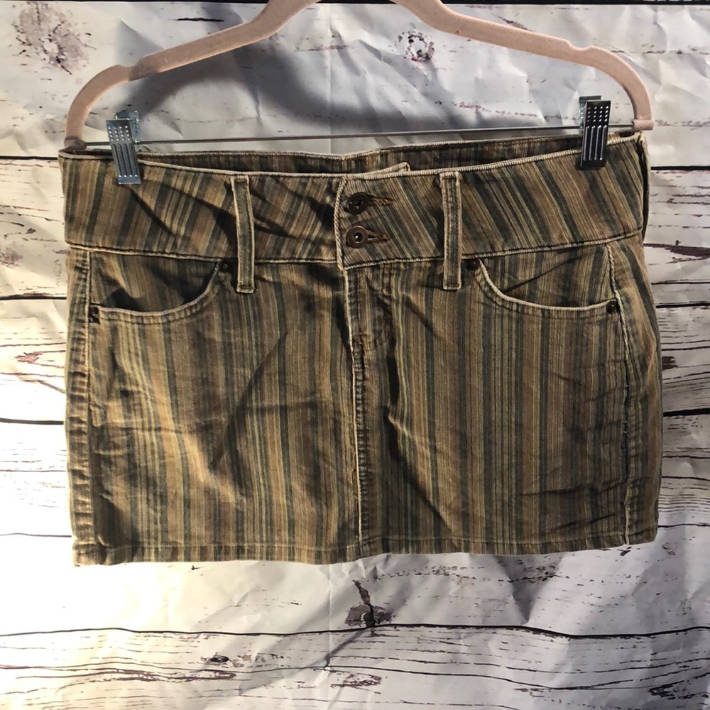 Vintage Pinstriped Skirt